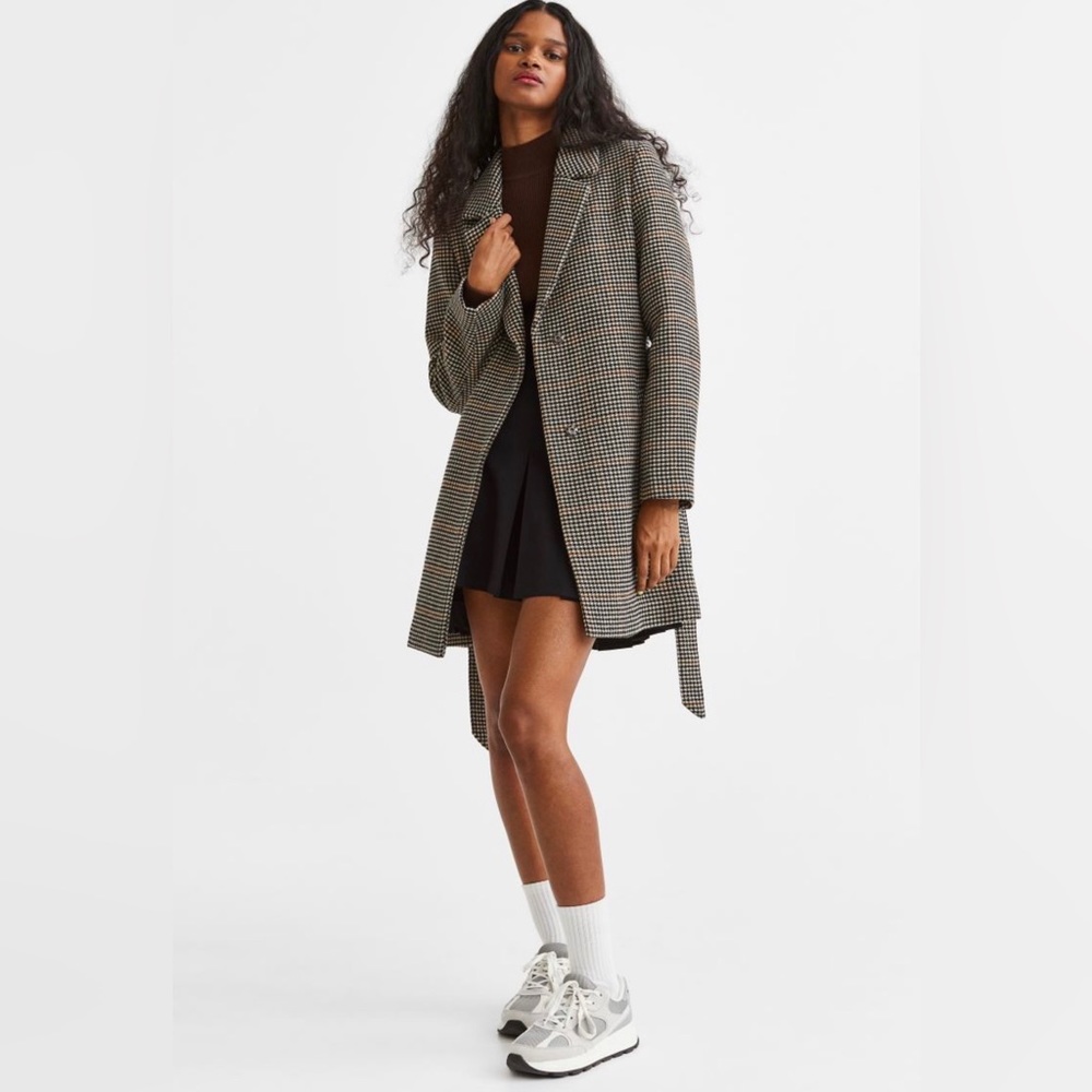 H&M Tie Belt Coat